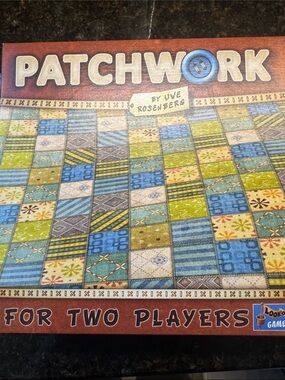 Patchwork Two-Player Board Game - Blue & Green